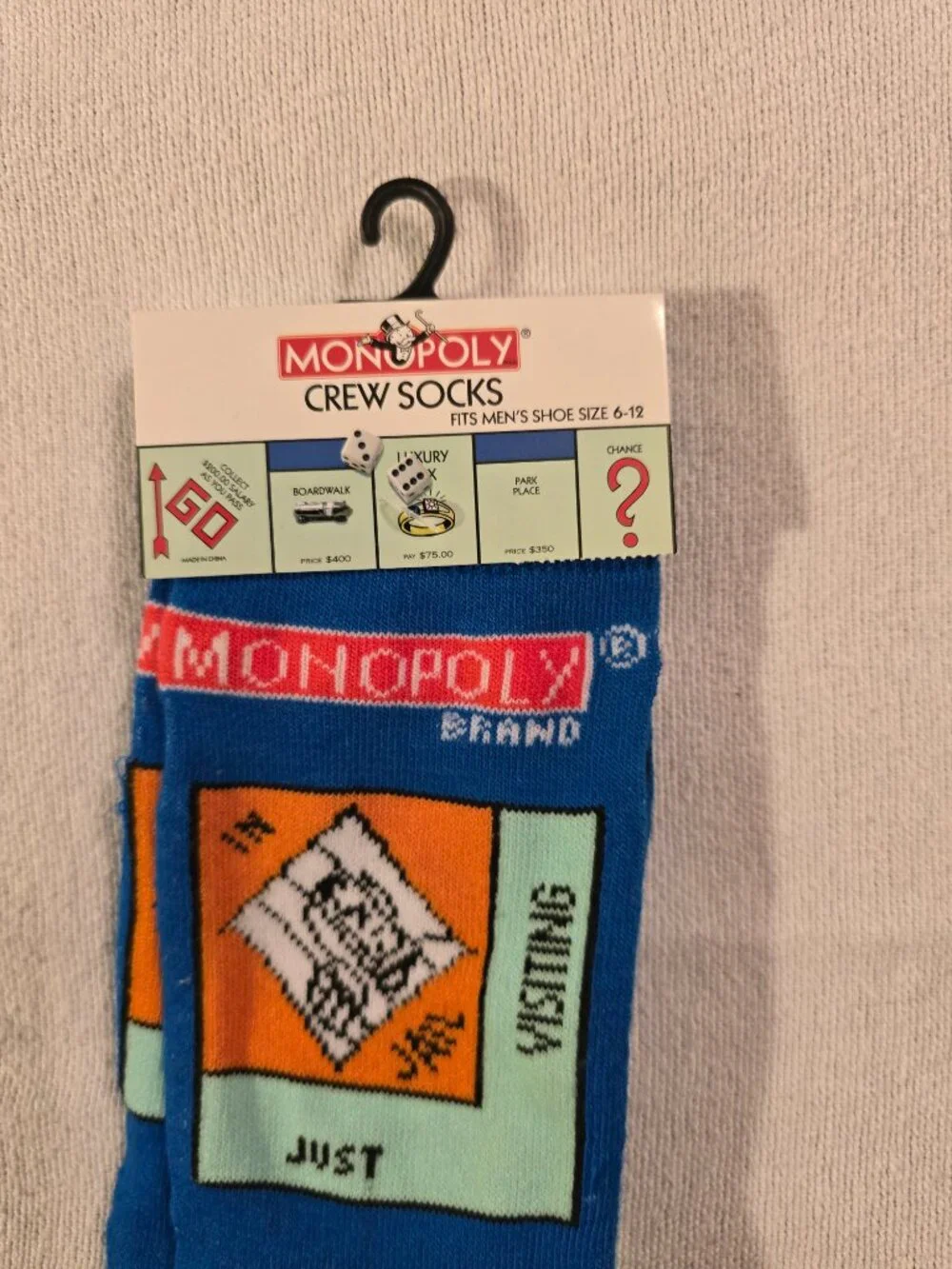 Monopoly Brand Crew Socks - Men's Size 6-12 - NWT